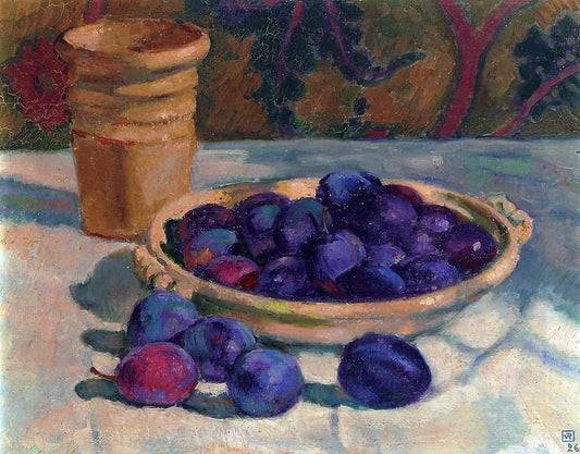  Theo Van Rysselberghe Still Life with Plums - Canvas Print