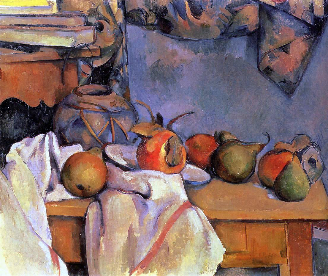  Paul Cezanne Still Life with Pomegranate and Pears - Canvas Print