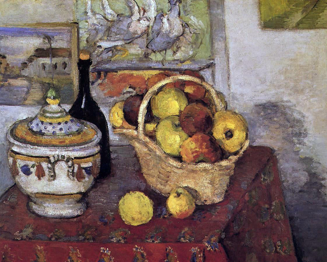  Paul Cezanne Still Life with Soup Tureen - Canvas Print