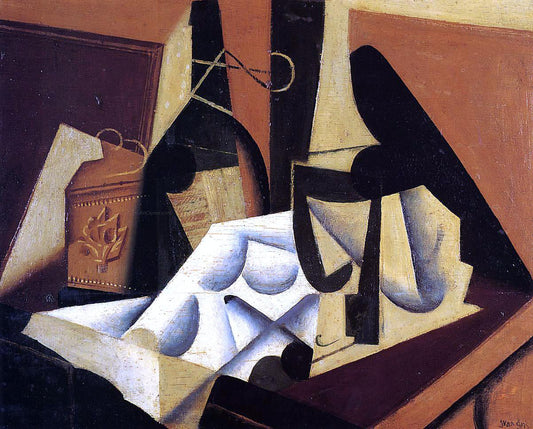  Juan Gris Still Life with White Tablecloth - Canvas Print