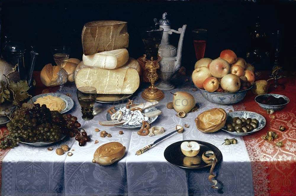  Floris Claesz Van Dijck Still-Life - Canvas Print