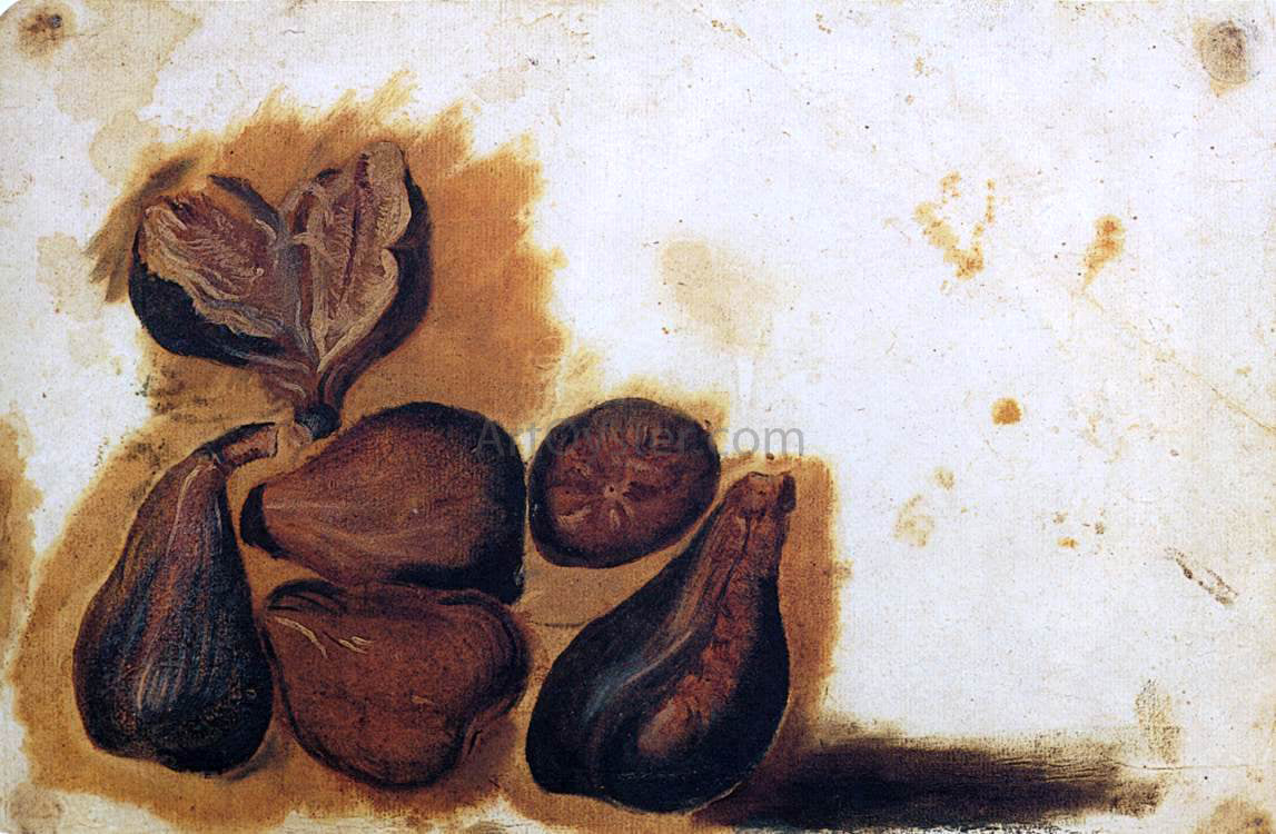  Simone Peterzano Still-Life of Figs - Canvas Print