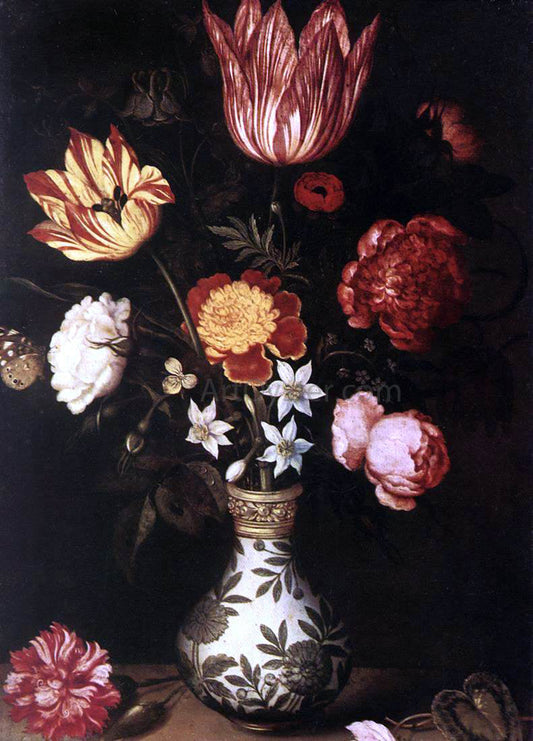  The Elder Ambrosius Bosschaert Still-Life with Flowers in a Wan-Li vase - Canvas Print