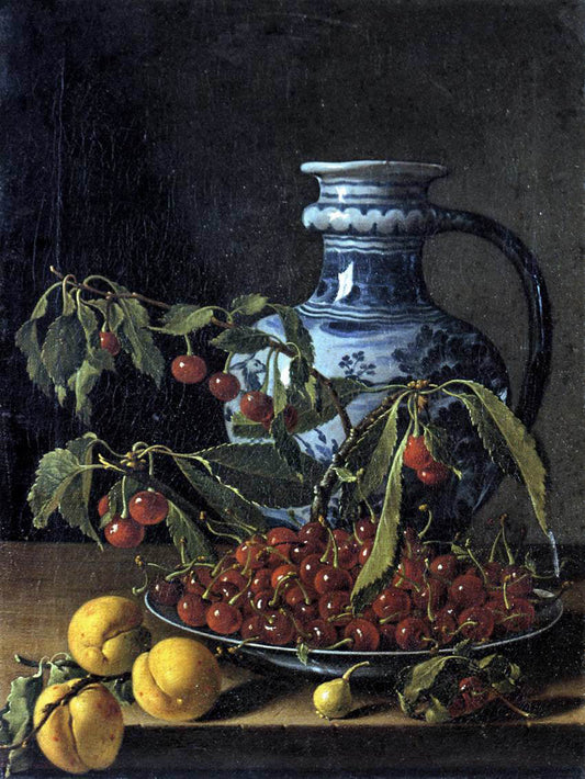  Luis Melendez Still-Life with Fruit and a Jar - Canvas Print