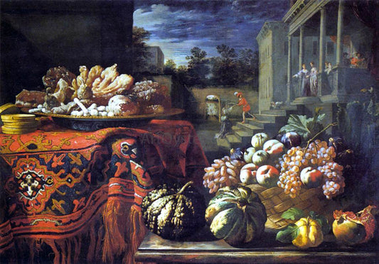  Pier Francesco Cittadini Still-Life with Fruit and Sweets - Canvas Print