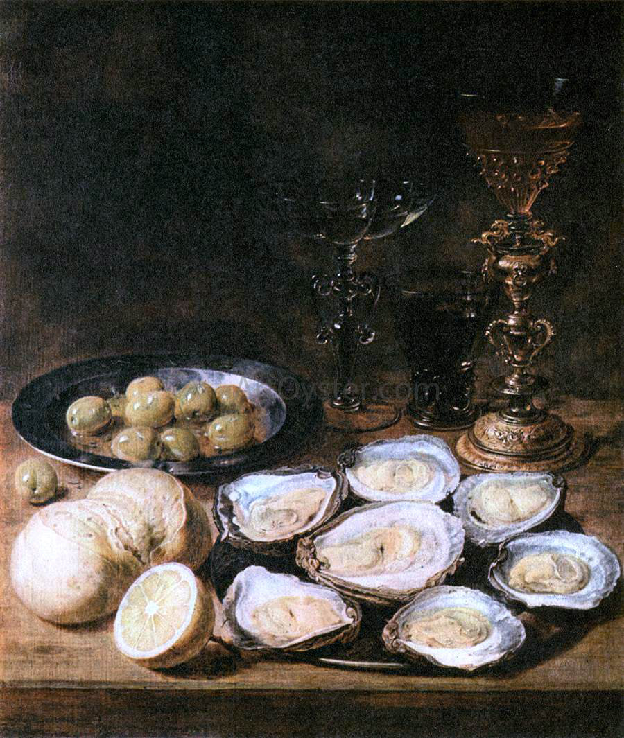  Alexander Adriaenssen Still-Life with Oysters - Canvas Print