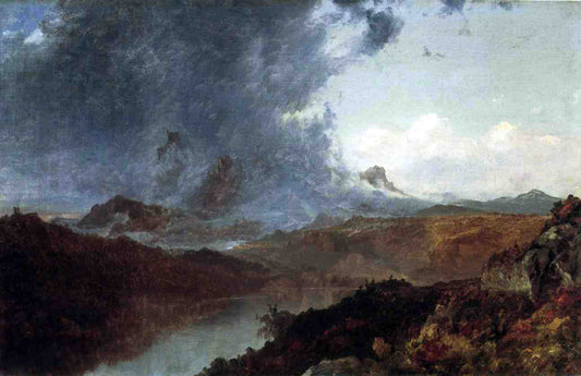  John Frederick Kensett Storm Western Colorado - Canvas Print
