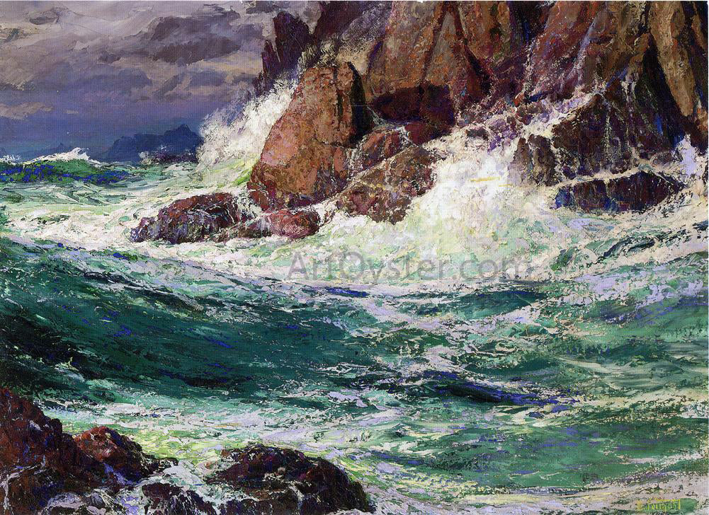  Edward Potthast Stormy Seas - Canvas Print