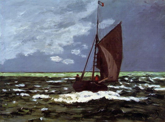  Claude Oscar Monet Stormy Seascape - Canvas Print