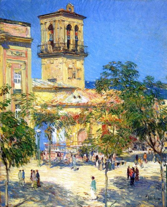  Frederick Childe Hassam Street of the Great Captain, Cordoba - Canvas Print