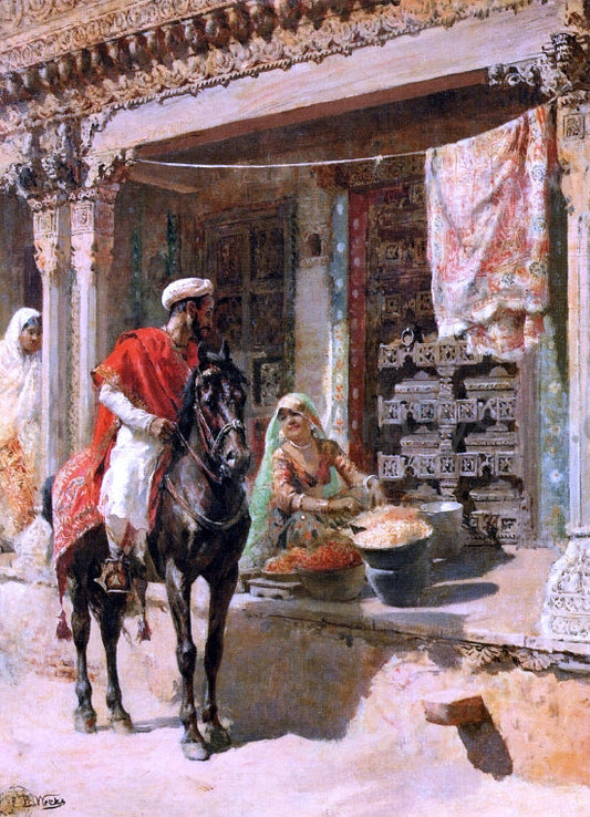  Edwin Lord Weeks Street Vendor, Ahmedabad - Canvas Print