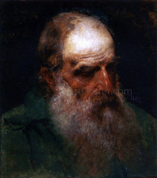  Francesco Hayez Studio dal Vero di testa di Vecchio (also known as Self Portrait) - Canvas Print