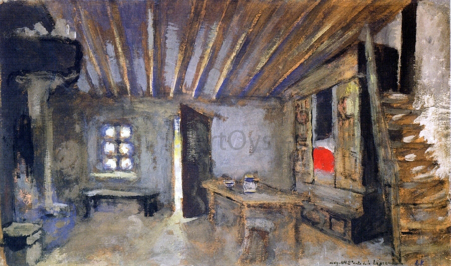  Edouard Vuillard A Studio Interior, Model for the Scenery of 'La Lepreuse' - Canvas Print