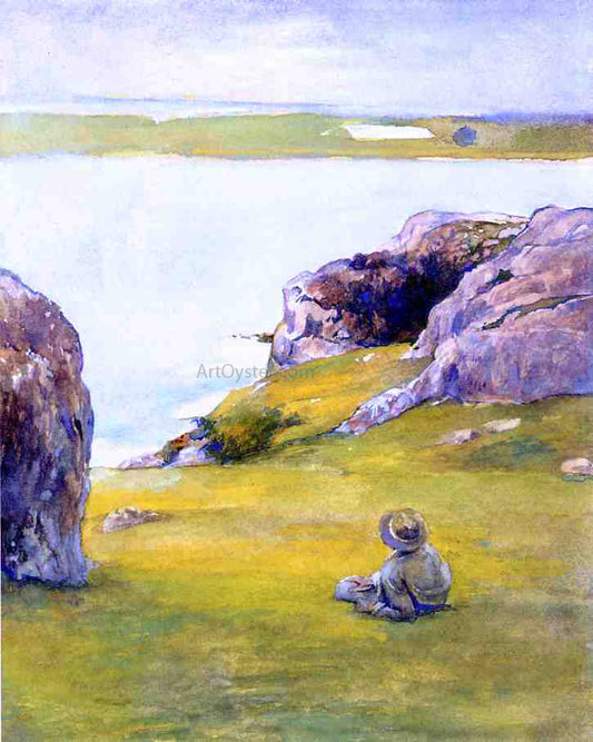  John La Farge Study at Brenton's Cove, Newport, Looking towards Fort Adams - Canvas Print