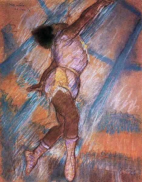  Edgar Degas Study for 'La La at the Cirque Fernando' - Canvas Print