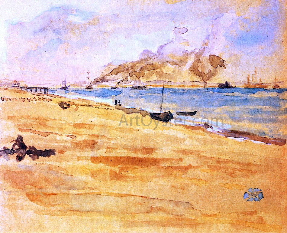  James McNeill Whistler Study for "Mouth of the River" - Canvas Print