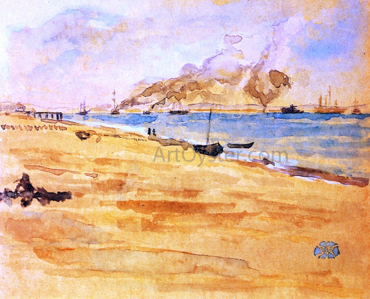  James McNeill Whistler Study for "Mouth of the River" - Canvas Print