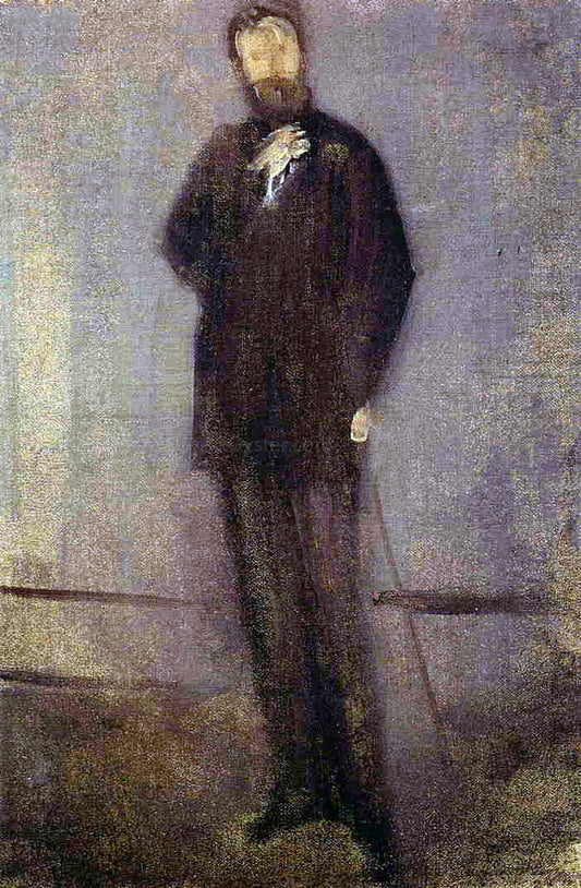  James McNeill Whistler Study for the Portrait of F. R. Leyland - Canvas Print