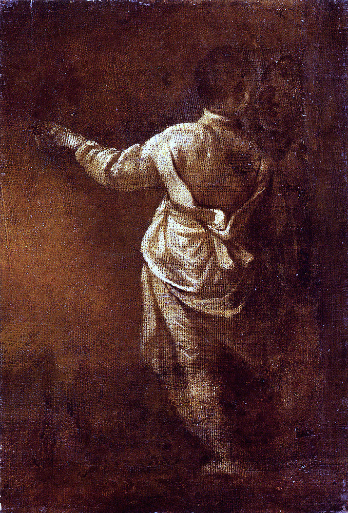  Donato Creti Study of a Young Boy, Seen From Behind - Canvas Print