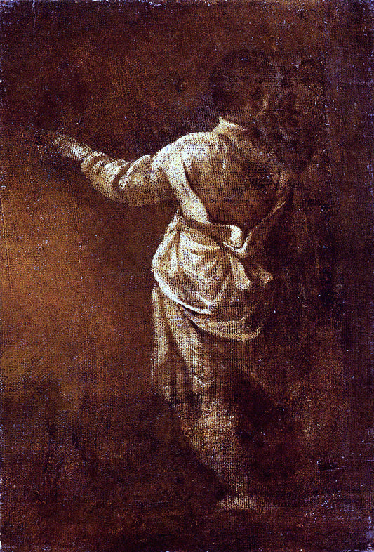  Donato Creti Study of a Young Boy, Seen From Behind - Canvas Print