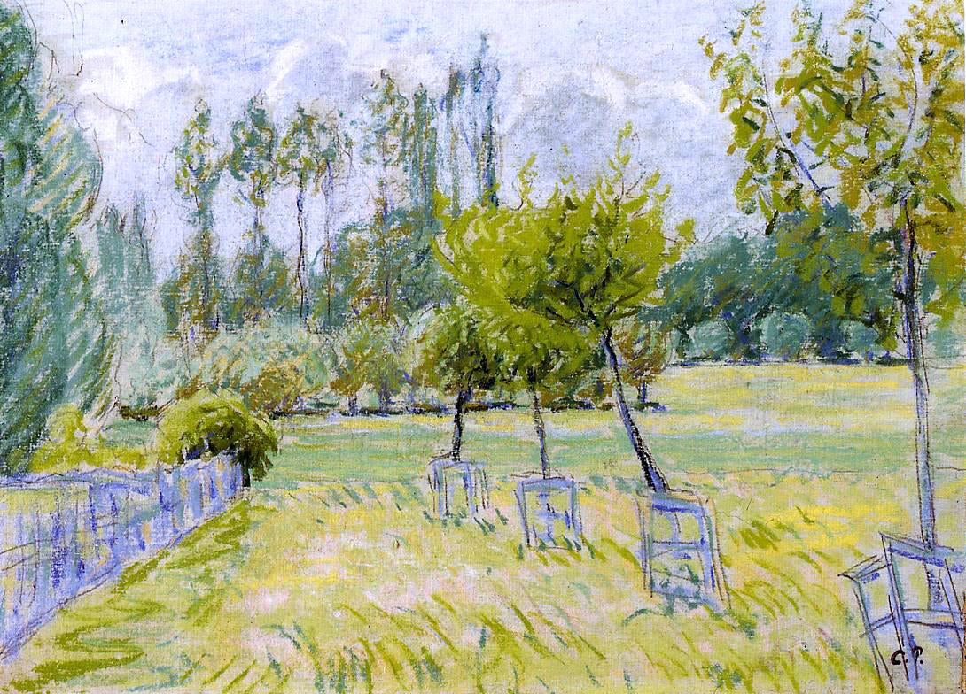  Camille Pissarro Study of Apple Trees at Eragny - Canvas Print