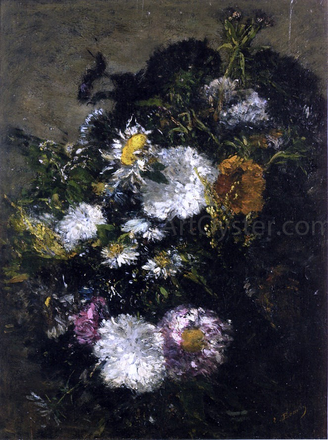  Eugene-Louis Boudin Study of Daises - Canvas Print