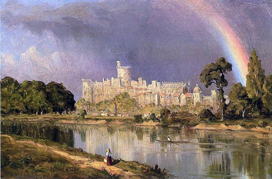  Sanford Robinson Gifford Study of Windsor Castle - Canvas Print