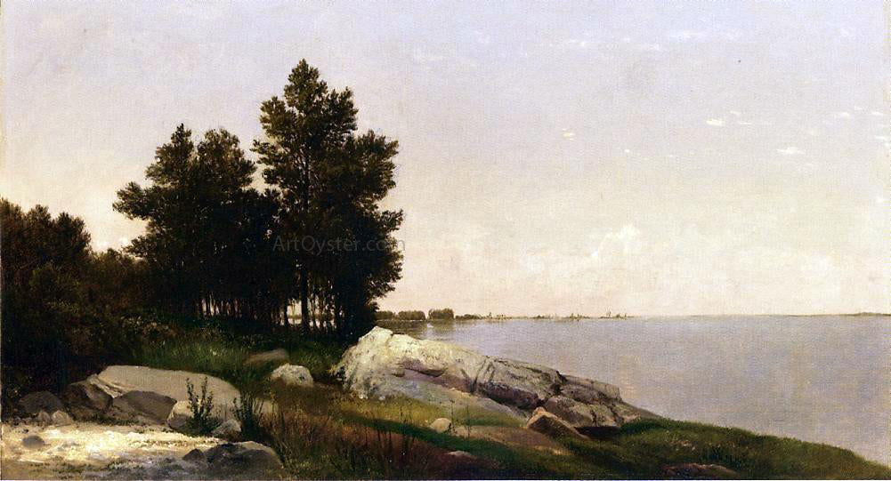  John Frederick Kensett Study on Long Island Sound at Darien, Connectucut - Canvas Print
