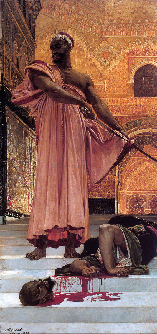  Henri Georges Regnault Summary Judgment under the Moorish Kings of Granada - Canvas Print