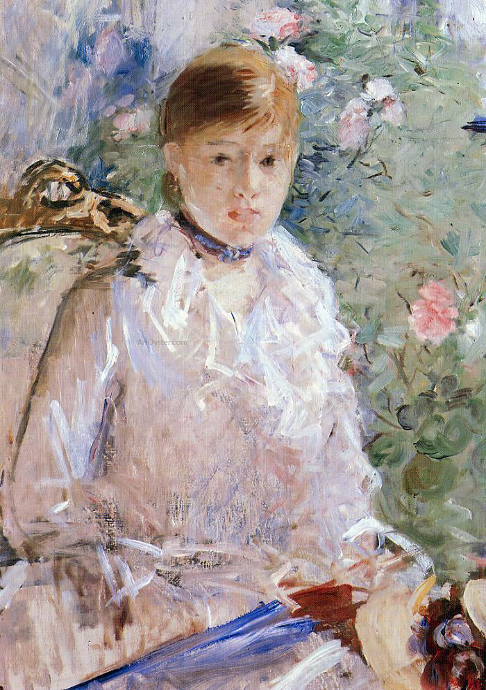  Berthe Morisot Summer (also known as Young Woman by a Window) - Canvas Print