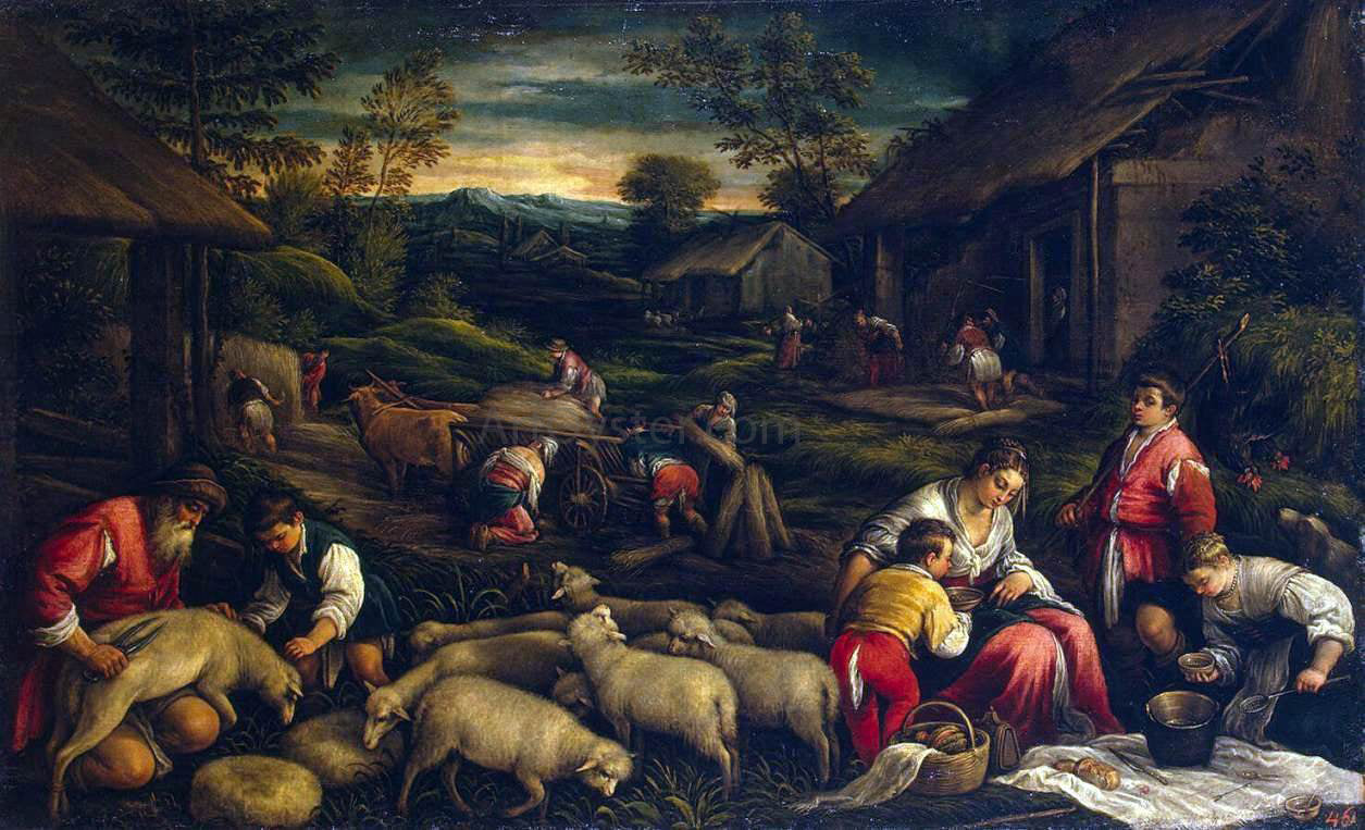  Francesco Bassano Summer - Canvas Print