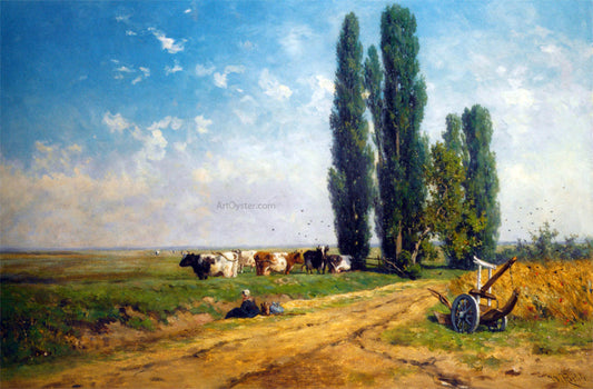  Willem Roelofs Summer Between Hilversum and Loosdrecht - Canvas Print