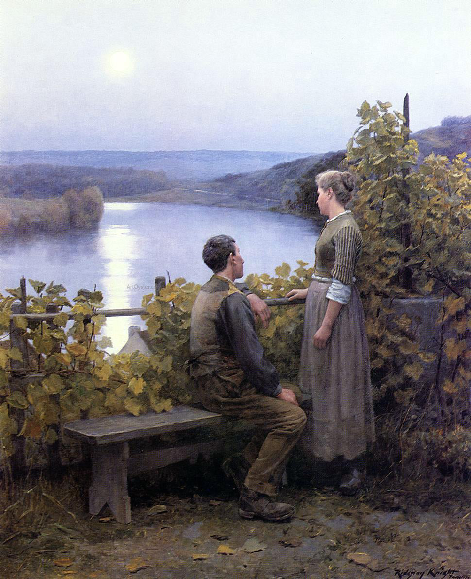  Daniel Ridgway Knight Summer Evening - Canvas Print