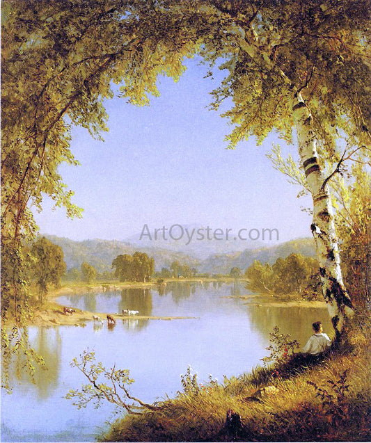  Sanford Robinson Gifford Summer Idyll - Canvas Print