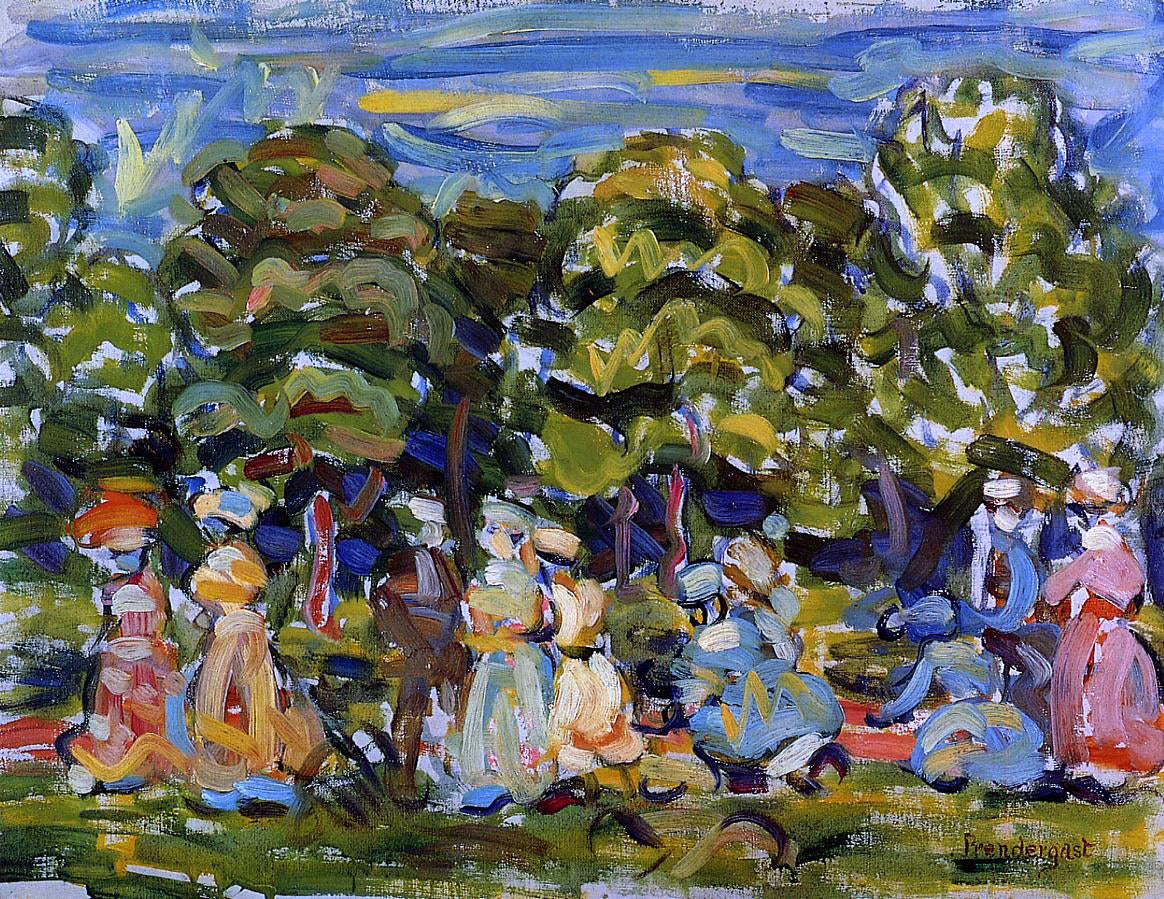  Maurice Prendergast Summer in the Park - Canvas Print