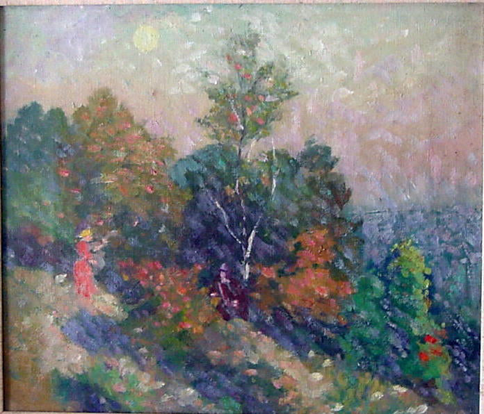  Elisha Kane Wetherill Summer Moon Rising - Canvas Print