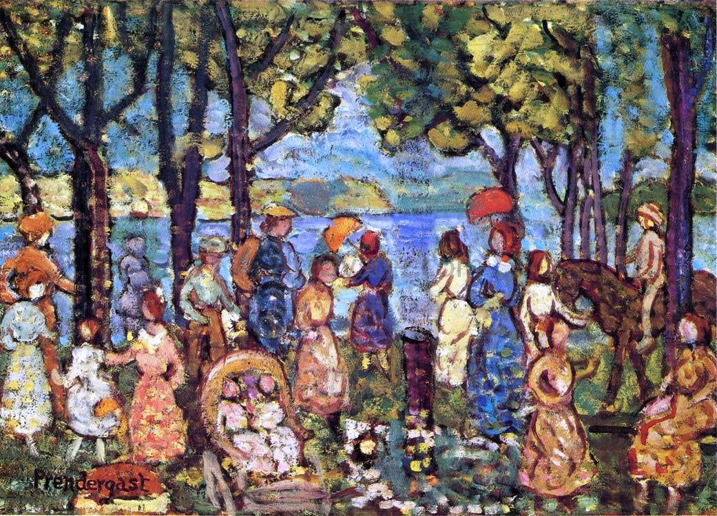  Maurice Prendergast Summer, New England - Canvas Print