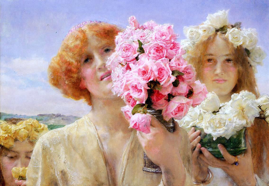  Sir Lawrence Alma-Tadema Summer Offering - Canvas Print
