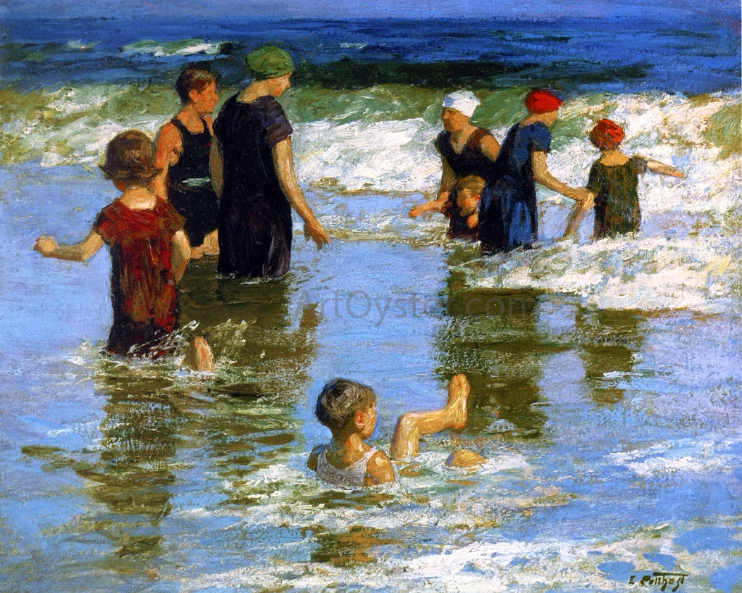  Edward Potthast Summer Pleasures - Canvas Print