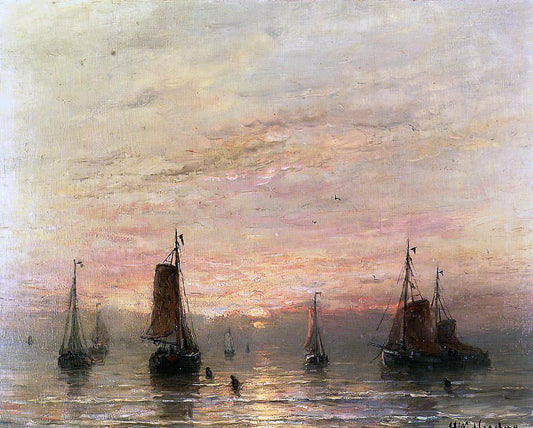  Hendrik Willam Mesdag Summer Sunser, Scheveningen - Canvas Print