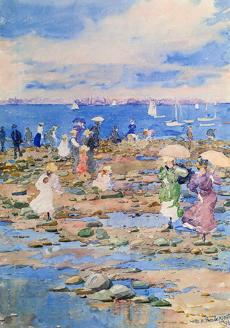  Maurice Prendergast Summer Visitors - Canvas Print