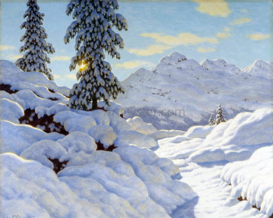  Ivan Fedorovich Choultse Sun and Snow - Canvas Print