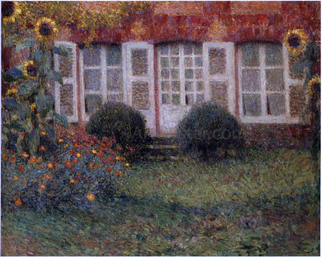  Henri Le Sidaner Sunflowers - Canvas Print