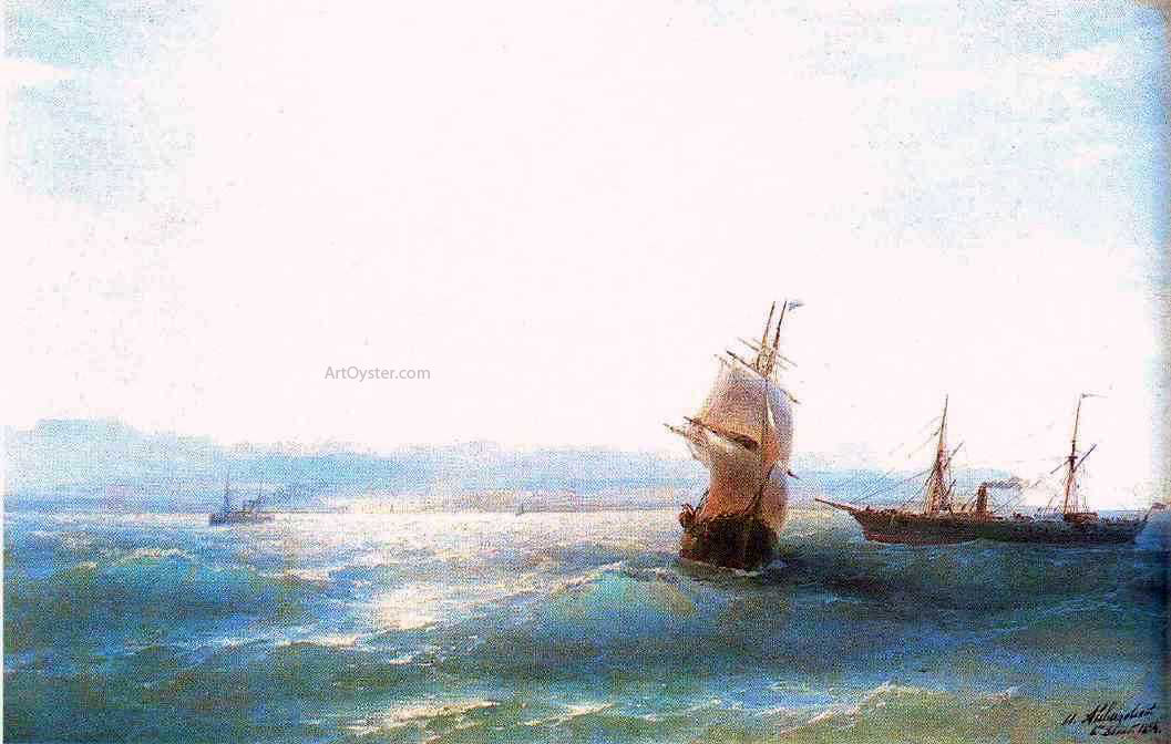  Ivan Constantinovich Aivazovsky Sunny day - Canvas Print