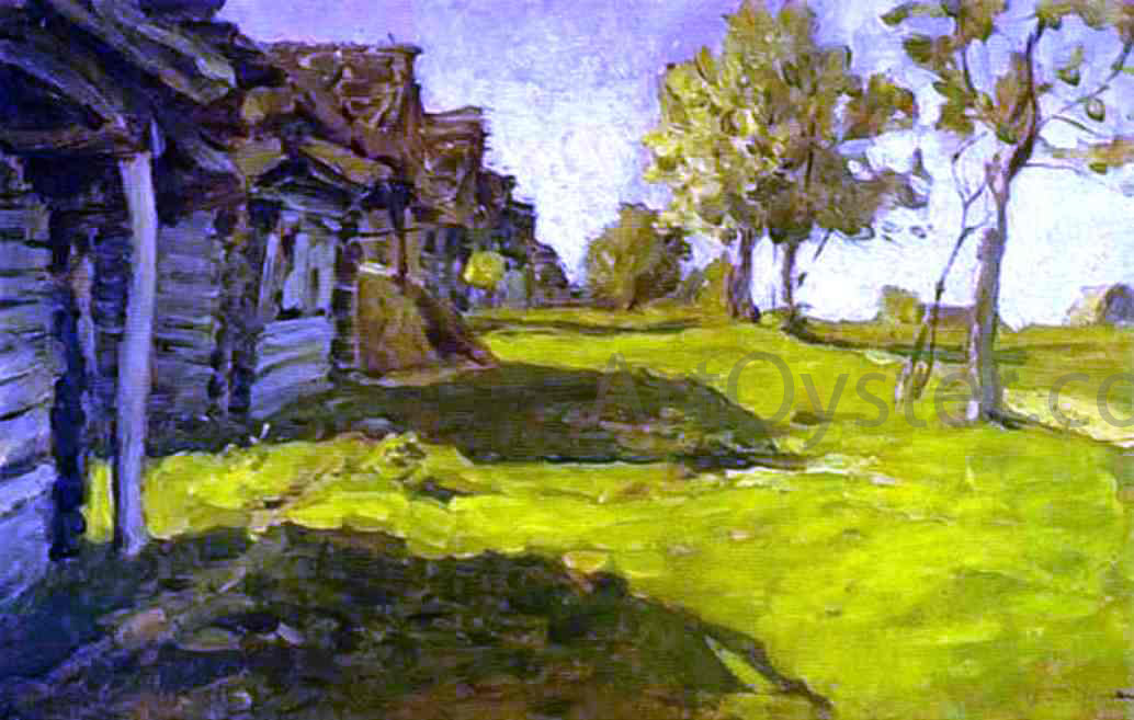  Isaac Ilich Levitan Sunny Day, A Village - Canvas Print