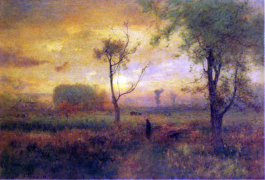  George Inness Sunrise - Canvas Print