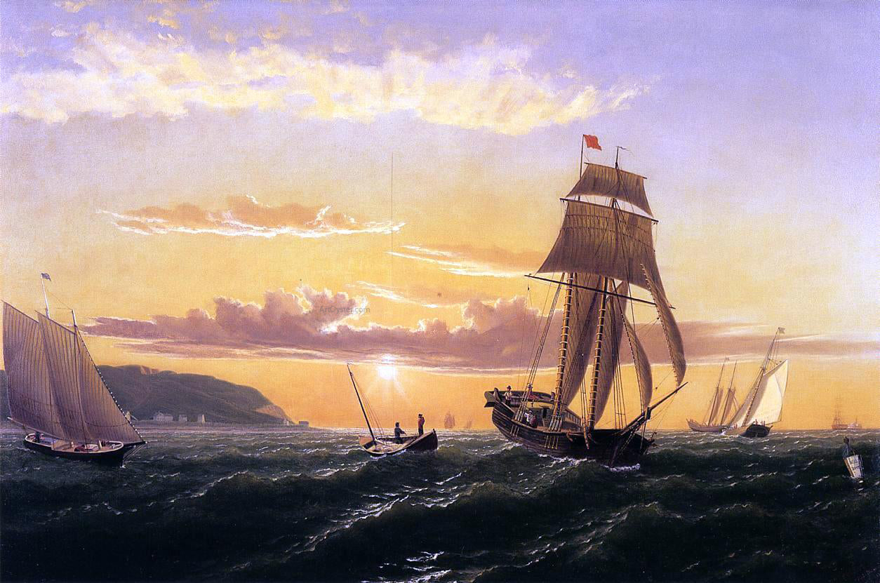  William Bradford Sunrise on the Bay of Fundy - Canvas Print