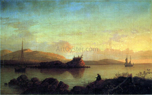  Fitz Hugh Lane A Sunrise on the Maine Coast, Mount Desert Island - Canvas Print
