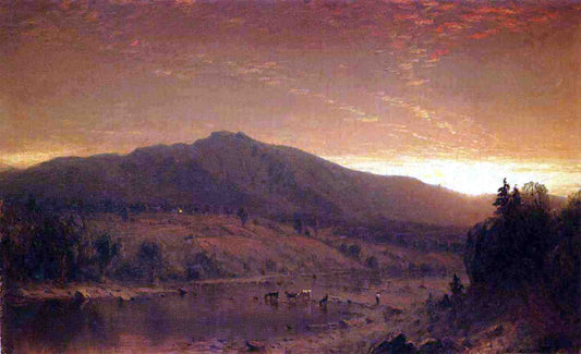  Sanford Robinson Gifford Sunset - Canvas Print