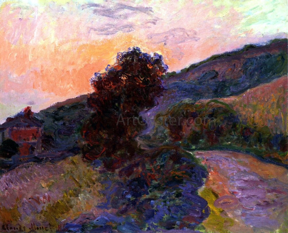  Claude Oscar Monet Sunset at Giverny - Canvas Print